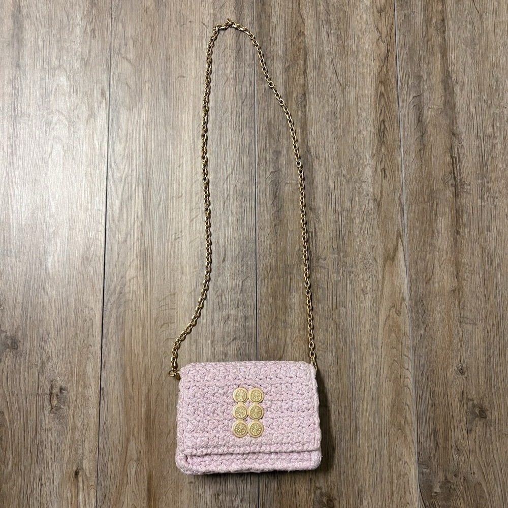 Kooreloo Amalfi Crochet Crossbody Purse Bag Cluth Chain Made In Greece MSRP $395 - Picture 4 of 16